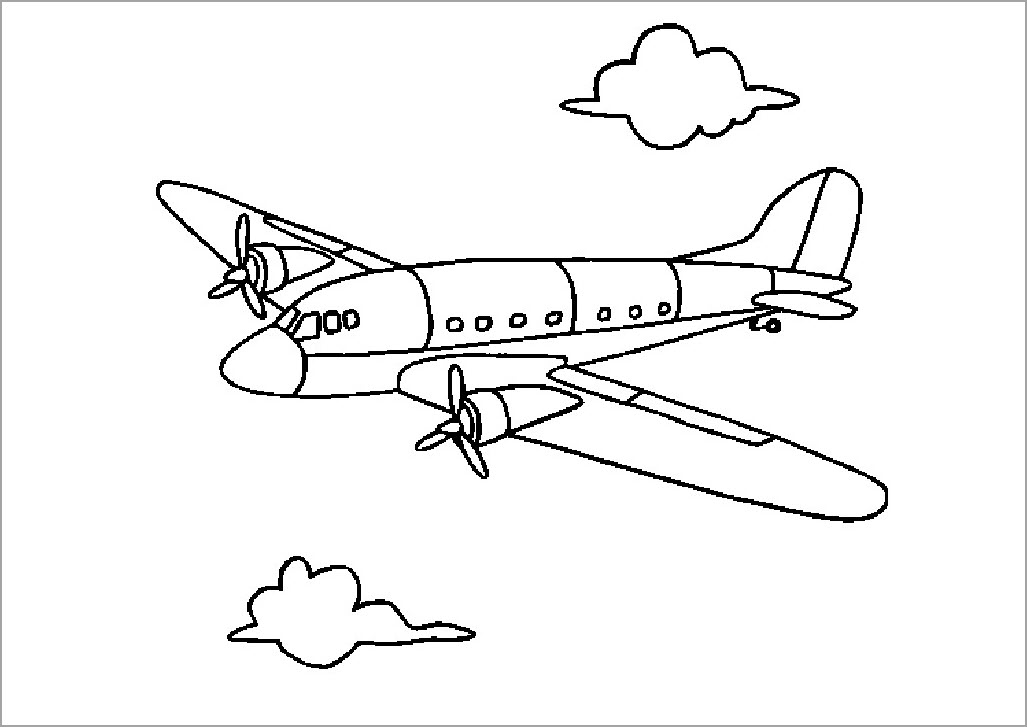 Trọn bộ 100 mẫu tranh tô màu máy bay đẹp được các bé yêu thích nhất