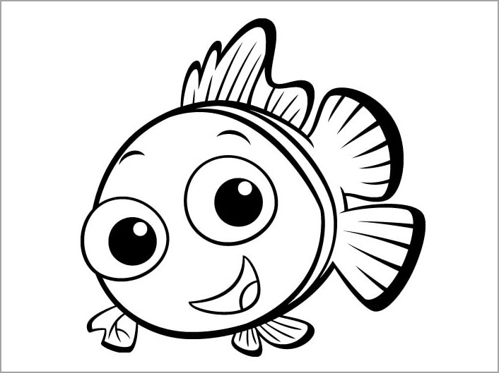 1001 mẫu tranh tô màu con cá đẹp sống động nhất cho các bé