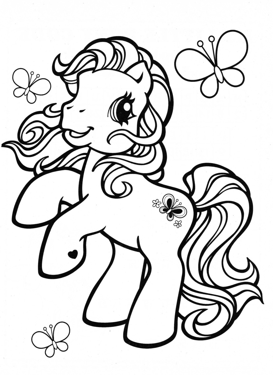 Tuyển tập các mẫu tranh tô màu ngựa Pony đẹp được yêu thích nhất